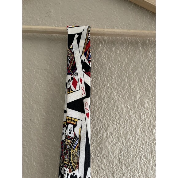 Disney Balancine Inc Tie Works Mickey Mouse Playing Cards Necktie - Picture 3 of 8